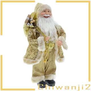 [Chiwanji2] ตุ๊กตาฟิกเกอร์ซานต้า แบบดั้งเดิม สําหรับตกแต่งโต๊ะ หน้าต่าง ปาร์ตี้