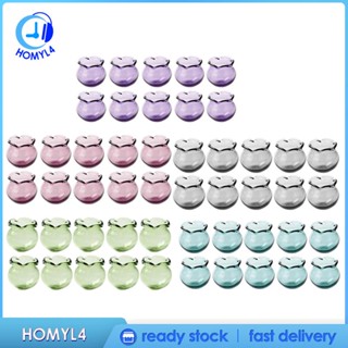 [Homyl4] ลูกปัดแก้ว ลายดอกไม้ 2 มม. สําหรับทําเครื่องประดับ ต่างหู รองเท้า 10 ชิ้น