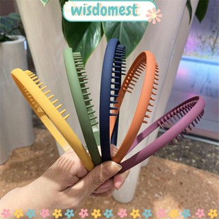 WISDOMEST ยางรัดผม สีพื้น เนื้อแมตต์