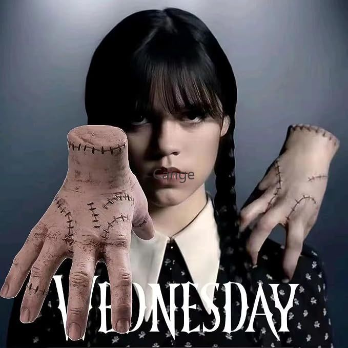 Halloween cosplay โมเดลมือสยองขวัญ พร็อพตกแต่งปาร์ตี้ฮาโลวีน สําหรับตกแต่งบ้านผีสิง [Wednesday Adams]