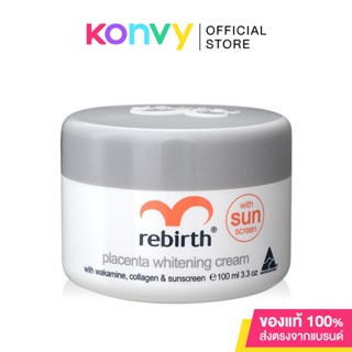 ครีมรกแกะ รีเบิร์ท Rebirth Placenta Whitening Cream 100ml สูตรไวท์เทนนิ่ง ใช้ได้ทั้งเช้าและก่อนนอน.