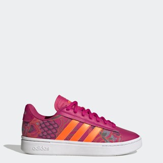 adidas เทนนิส รองเท้า Grand Court Alpha Cloudfoam Lifestyle Court Comfort Style ผู้หญิง สีชมพู GY7060