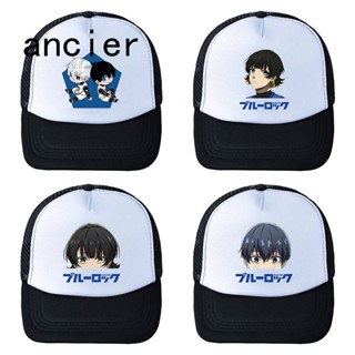 Fancier หมวกเบสบอล ผ้าฝ้าย ลายการ์ตูนอนิเมะ Bluelock Snapback สไตล์ฮิปฮอป สําหรับผู้หญิง และผู้ชาย