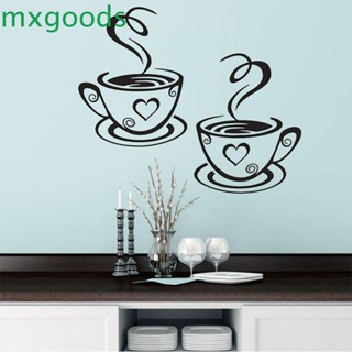 Mxgoods มาใหม่ สติกเกอร์ ลายแก้วกาแฟ เทรบดี้ สวยงาม สําหรับติดตกแต่งผนังผับ ผับ