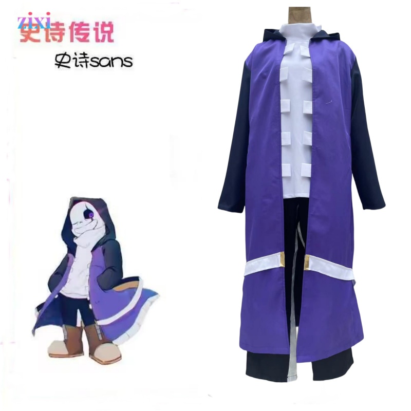เครื่องแต่งกาย ชุดคอสเพลย์ ศาสตราจารย์ Undertale Au Epic Sans Undertale Epicsans