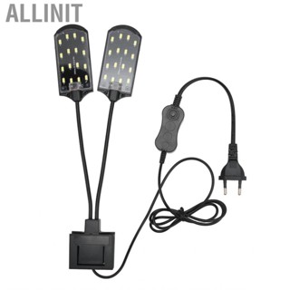 Allinit Fish Light Lamp  Double Head  High Brightness 360 Degree Rotation  Planted  EU Plug