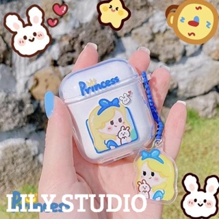 เคสหูฟังบลูทูธ แบบนิ่ม ลายเจ้าหญิงซินเดอเรลล่าน่ารัก สําหรับ AirPods 1 2 3 Pro 2