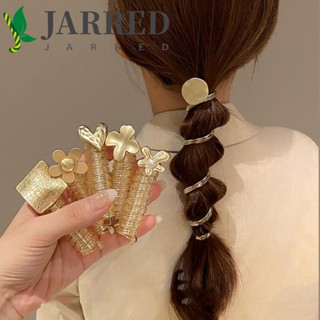 Jarred ยางรัดผม รูปดอกไม้ พลาสติก หรูหรา ใช้ได้ทุกวัน