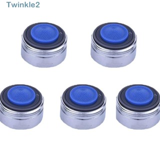 Twinkle เครื่องเติมอากาศอ่างล้างจาน ก๊อกน้ํา สเตนเลส สีฟ้า เกลียวตัวผู้ มาตรฐาน สําหรับห้องน้ํา 5 ชิ้น