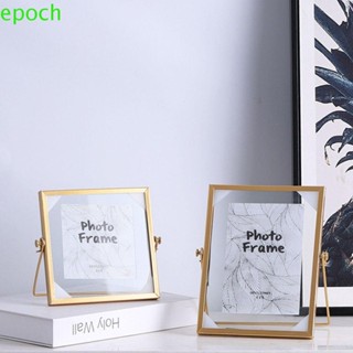 Epoch กรอบรูปโลหะ พับได้ โปสเตอร์รูปภาพ เดสก์ท็อป DIY ตกแต่งบ้าน คลิปแก้ว