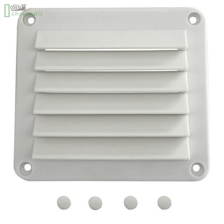 [ISHOWMAL-TH]Louvered Vents 125*141mm ABS Nylon Grill Cover Ventilator White Yacht Air Vent-New In 9-