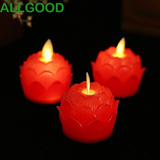 Allgoods โคมไฟ LED รูปดอกบัวลอยน้ํา กันน้ํา สําหรับตกแต่งตู้ปลา