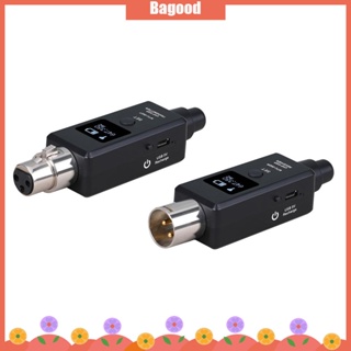 ♪Bagood♪พร้อมส่ง ระบบรับส่งสัญญาณเสียงไมโครโฟนไร้สาย UHF DSP 1 คู่ สําหรับไมโครโฟนไดนามิก