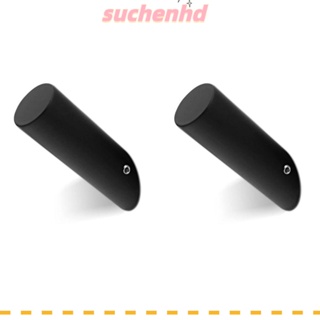 Suchenhd ตะขอแขวนผ้าขนหนู สเตนเลส 304 เนื้อแมตต์ ทนทาน สีดํา สําหรับห้องน้ํา ทางเข้า 2 ชิ้น