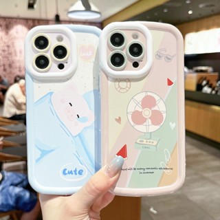 เคสโทรศัพท์มือถือแบบนิ่ม TPU ใส ลายพัฟ สําหรับ Vivo Y36 Y20 Y17 Y15 Y12 Y19 Y50 Y30 Y02 Y72 Y52 V27e V27 V25 V23 V23e V20 S1 T1 X90 X80 X70 X60 X50 Pro iQOO Z7 5G | Sjn N008