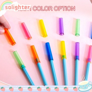 SOLIGHTER ฝาครอบดินสอ พลาสติก สร้างสรรค์ เครื่องเขียน นักเรียน ของขวัญ 24/50 ชิ้น