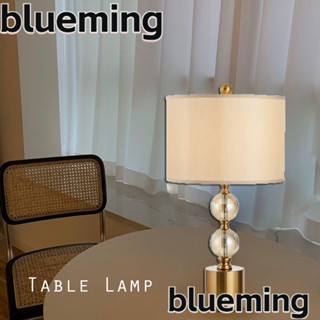 Blueming2 โคมไฟตั้งโต๊ะ โคมไฟกลางคืน โคมไฟแก้ว ห้องนอน สีอําพัน