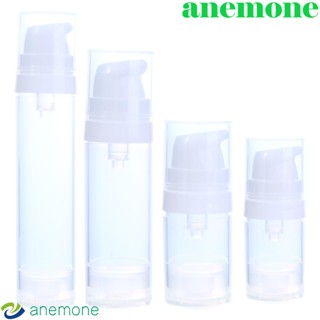 Anemone ขวดปั๊มสูญญากาศใส เติมได้ สําหรับใส่รองพื้น ของเหลว ใช้ในห้องน้ํา กลางแจ้ง
