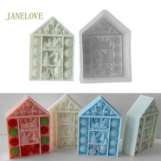 Jlove แม่พิมพ์ซิลิโคนเรซิ่น อีพ็อกซี่ รูปเทียน 3D สําหรับทําสบู่ งานฝีมือ DIY