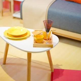 SB Design Square โต๊ะกลางไม้ล้วน KC-PLAY รุ่น DENKO สีขาว (70x45x40 ซม.) แบรนด์ KONCEPT FURNITURE