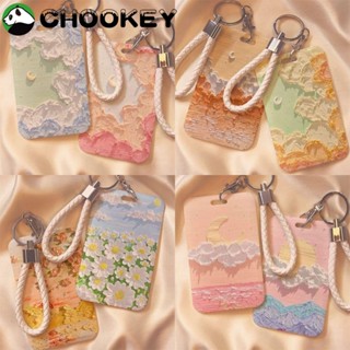 Chookey กระเป๋าใส่บัตรเครดิต พลาสติก ลายการ์ตูน สําหรับนักเรียน ผู้หญิง ผู้ชาย