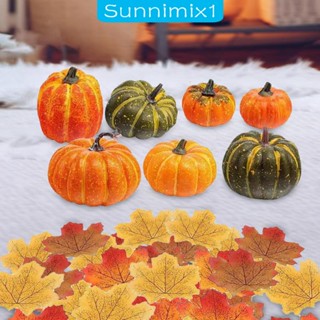 [Sunnimix1] ฟักทองประดิษฐ์ สําหรับตกแต่งโต๊ะ ห้องครัว ฮาโลวีน