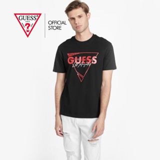 GUESS เสื้อยืดผู้ชาย รุ่น XBYI15KAK90 สีดำ