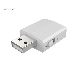 Instylelady 3-in-1 ตัวรับส่งสัญญาณเสียงบลูทูธไร้สาย 50 USB สําหรับคอมพิวเตอร์