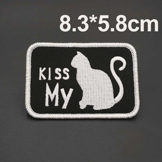 【Customized 】แพทช์เวลโคร ปักลายสัญลักษณ์ AL22 KISS MY ASS 3D สําหรับตกแต่งเสื้อแจ็กเก็ตยีน กระเป๋าเป้สะพายหลัง