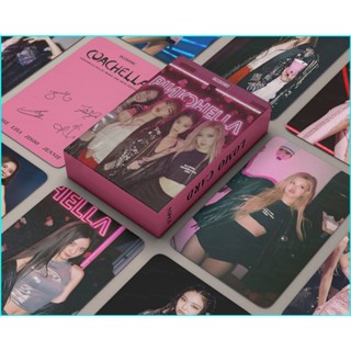 Comic โปสการ์ด ลายการ์ตูน Blackpink Coachellaสัปดาห์ที่ 2 Lisa Jennie Rose Jisoo สําหรับเก็บสะสม 55 ชิ้น ต่อชุด