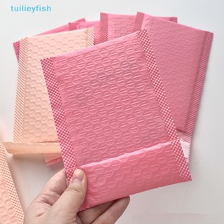 【tuilieyfish】ถุงบับเบิ้ลหนา มีกาวในตัว สีชมพู สีม่วง สําหรับใส่พัสดุ ไปรษณีย์ 10 ชิ้น ต่อแพ็ค【IH】