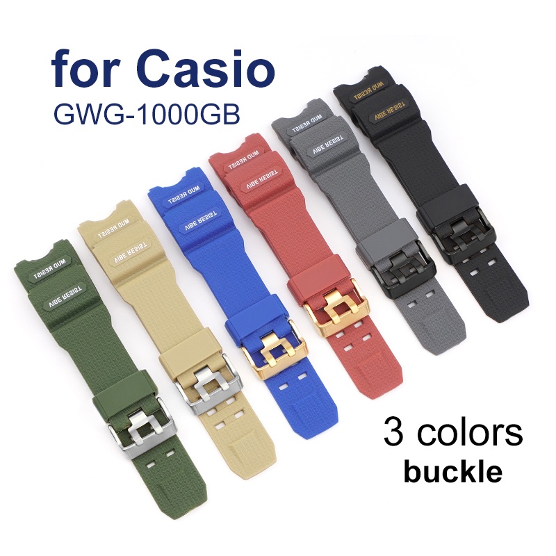 สายนาฬิกาข้อมือ ยางซิลิโคน เรซิน อุปกรณ์เสริม สําหรับ Casio G-shock GWG-1000GB
