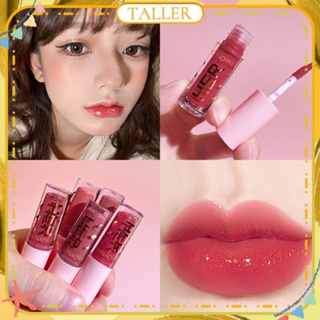 ✧Ready Stcok Cindynal Water Mirror Lip Glaze Moisturizing Smooth Jelly Glass Lip Gloss Non Stick Cup ง่ายต่อการสี Long Lasting Lip Makeup TALLER