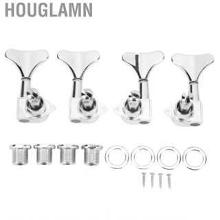 Houglamn 4Pcs 2R2L Electric Bass String Tuning Pegs Machine Head Set For