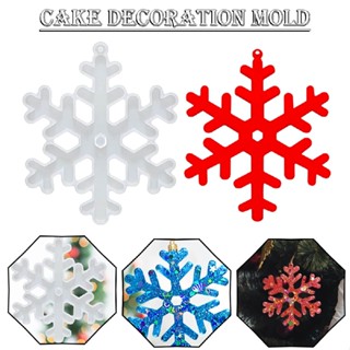 New Snowflake Resin Moulds Silicone Epoxy Casting Mold Christmas Coaster Pendent