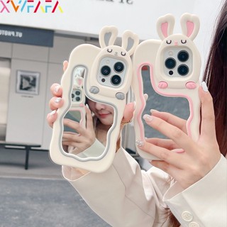 เคสซิลิโคนนิ่ม ลายกระต่าย 3D พร้อมกระจก สไตล์เกาหลี สําหรับ Honor X9A X8 Magic 5 Lite Honor 80 70 60 50 Pro 50 SE