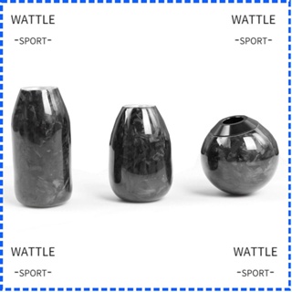 Wattle หัวเกียร์รถยนต์ อลูมิเนียม คาร์บอนไฟเบอร์ กันลื่น แบบเปลี่ยน