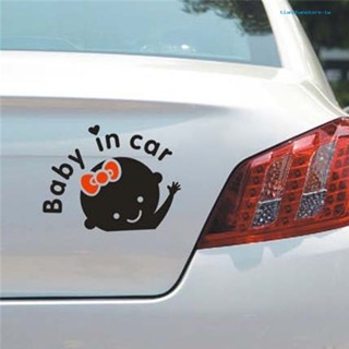 【THT】สติกเกอร์ ลายการ์ตูน Baby in Car Letters สําหรับติดตกแต่งหน้าต่างรถยนต์