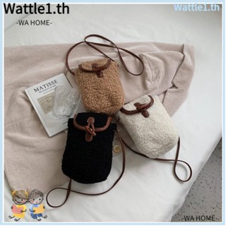 Wttle กระเป๋าใส่โทรศัพท์มือถือ ผ้าขนแกะ และผ้ากํามะหยี่ขนนิ่ม