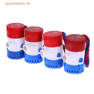 Trwitr เครื่องปั๊มน้ําไฟฟ้า 1100 500 750 350GPH 12V 24V พร้อมสวิตช์ลอยน้ํา