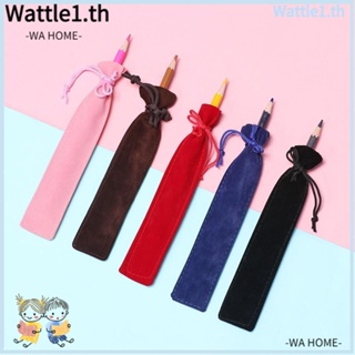 Wttle กระเป๋าเครื่องเขียน กระเป๋าปากกา ผ้ากํามะหยี่ขนนิ่ม แบบหนา สองด้าน 10 ชิ้น