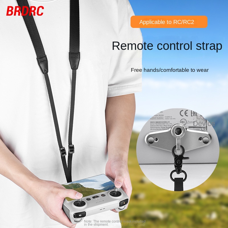 Brdrc DJI MINI 4 PRO/Air 3 เชือกเส้นเล็ก พร้อมรีโมทคอนโทรลหน้าจอ RC 2/RC1 Sling MINI 3 PRO