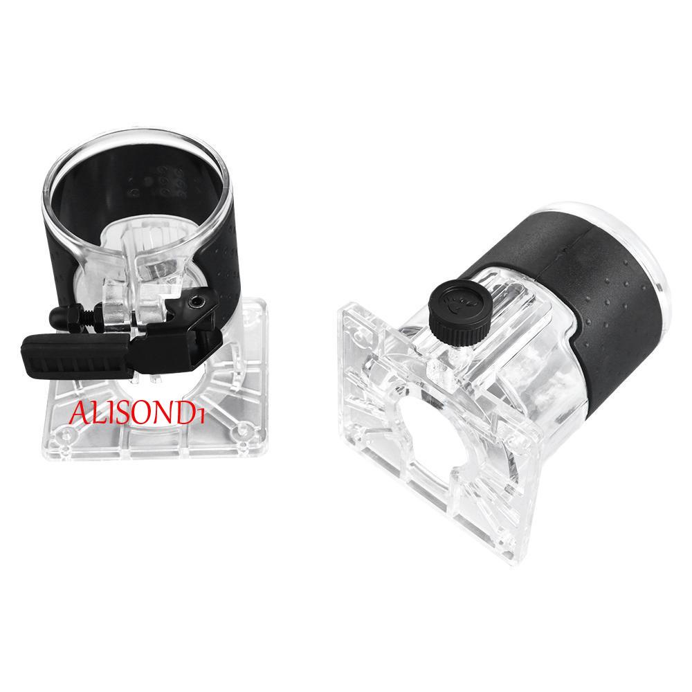 Alisond1 ฐานเราเตอร์ไม้ ฝาครอบป้องกัน สําหรับ TUPIA MAKITA อุปกรณ์เครื่องมือไฟฟ้า ฝาครอบกันฝุ่น ขาตั้งมิลลิ่งไม้|ฐาน