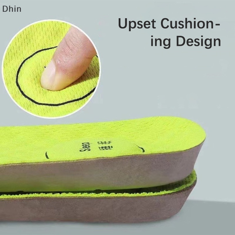 [Dhin] แผ่นรองพื้นรองเท้า ระบายอากาศ ระงับกลิ่น สําหรับรองเท้ากีฬา