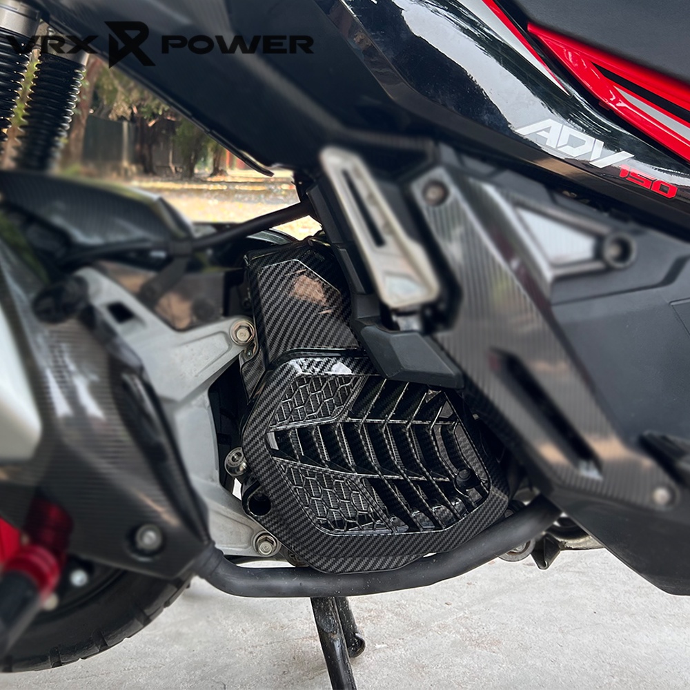 ฝาครอบหม้อน้ํา คาร์บอนไฟเบอร์ ดัดแปลง อุปกรณ์เสริม สําหรับรถจักรยานยนต์ HONDA ADV150 2019-2022