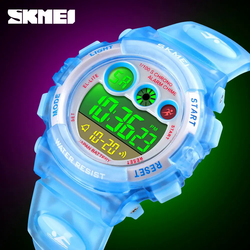 SKMEI สมี 1451 เด็กนาฬิกาดิจิตอลกันน้ํากันกระแทกกีฬาอิเล็กทรอนิกส์เด็ก