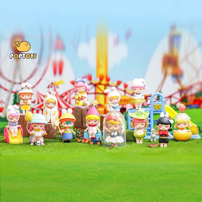 POPTOYPOPMART Bunny Playfulness Series กล่องตาบอดของเล่นศิลปะแฟชั่นคอลเลกชันตุ๊กตา