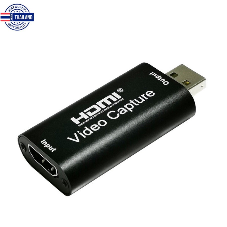 ส่งจากไทย HDMI Video Capture 1080P USB 2.0 Hdmi Capture Card 1 Channel Hdmi Video Capture Card Live Video Box Support OB