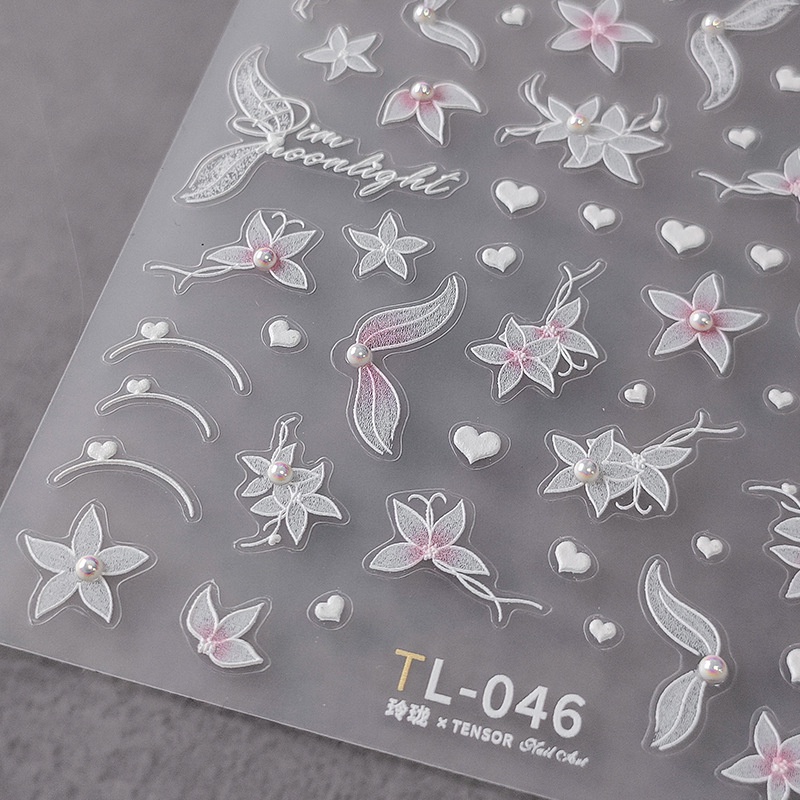 [Meow.Sensei] สติกเกอร์เหล็ก ลายผีเสื้อ 5D สําหรับติดตกแต่งเล็บ TL-046