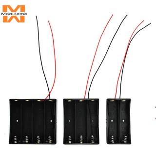 18650 คลิปแบตเตอรี่ 2/3/4 ช่อง 3.7V DIY กล่องจัดเก็บแบตเตอรี่ กล่องแบตเตอรี่ พลาสติก พร้อมตะกั่วเชื่อมต่อ ไม่มีแบตเตอรี่